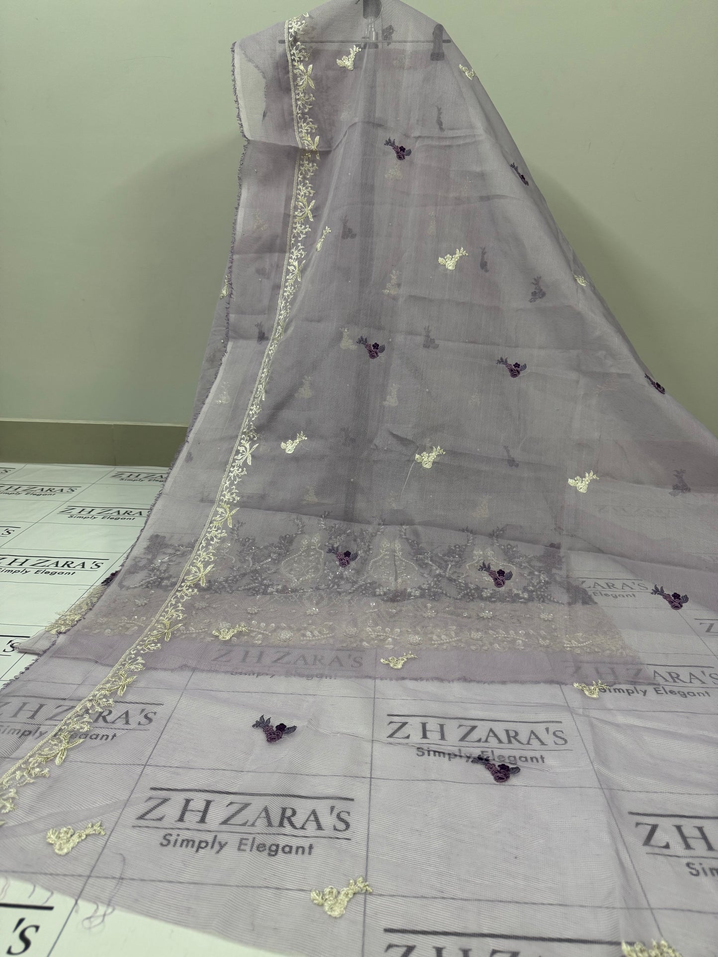 Imperial Purple Hand Embellished
