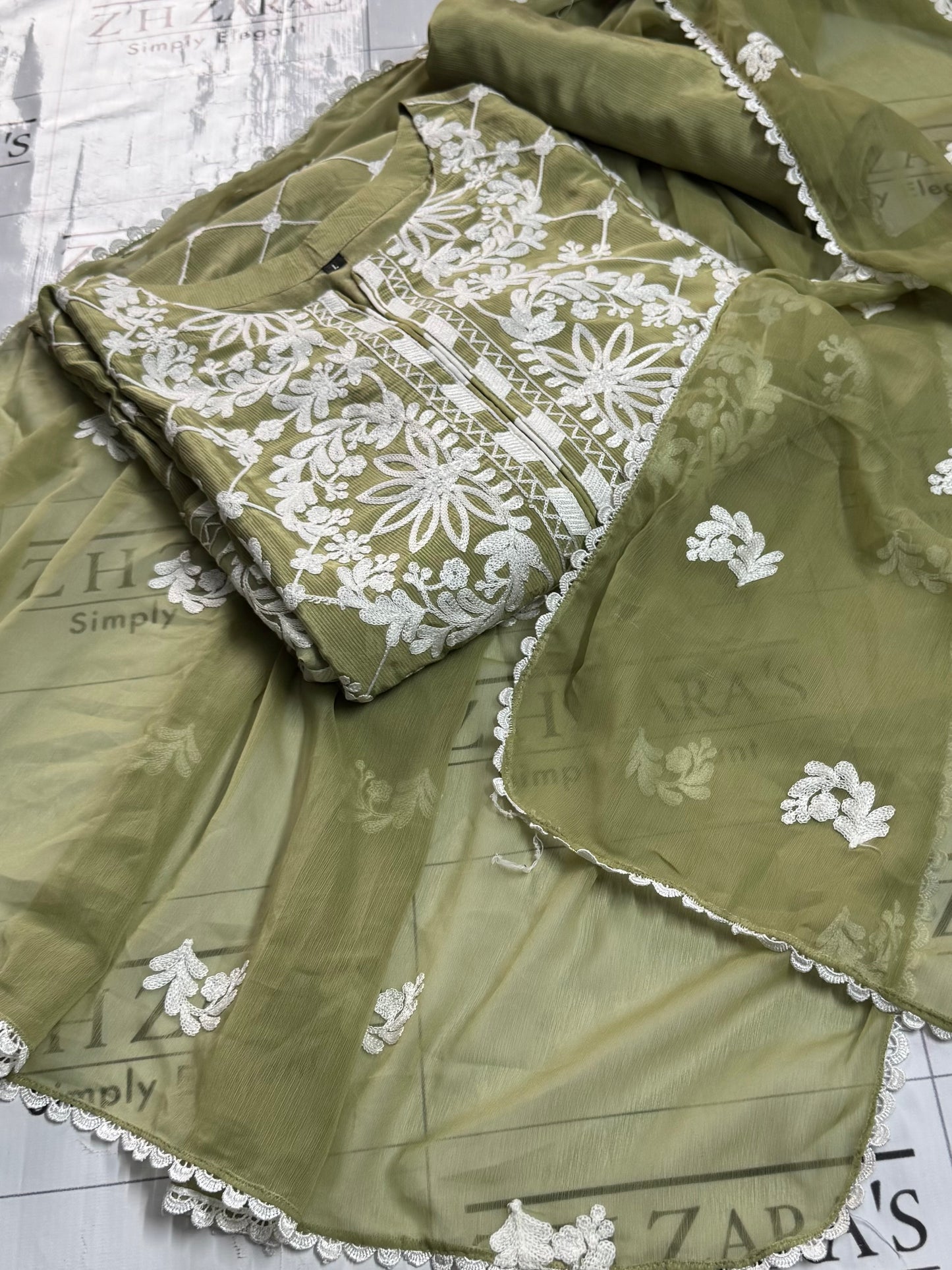 Apple Mint Green Laila 3pc