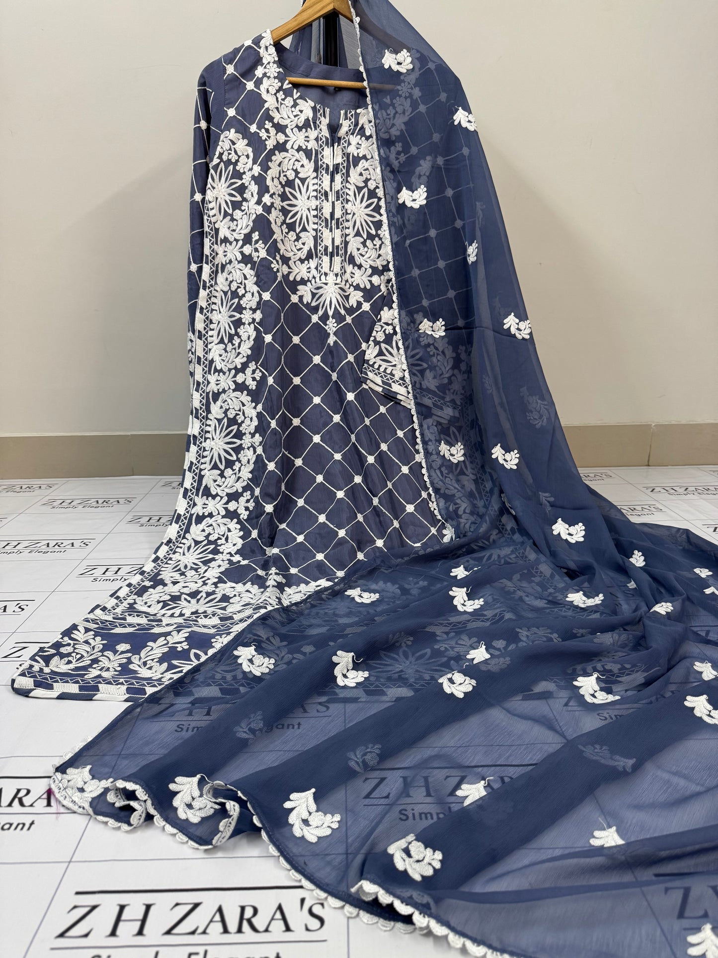 Metallic Grey Laila 3pc