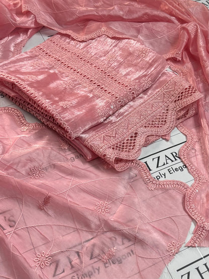 Peachy Pink Laama Silk 2pc