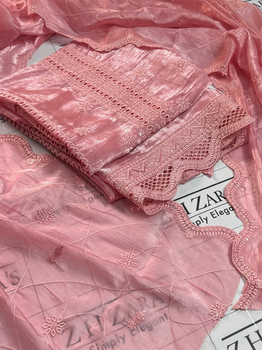 Peachy Pink Laama Silk 2pc