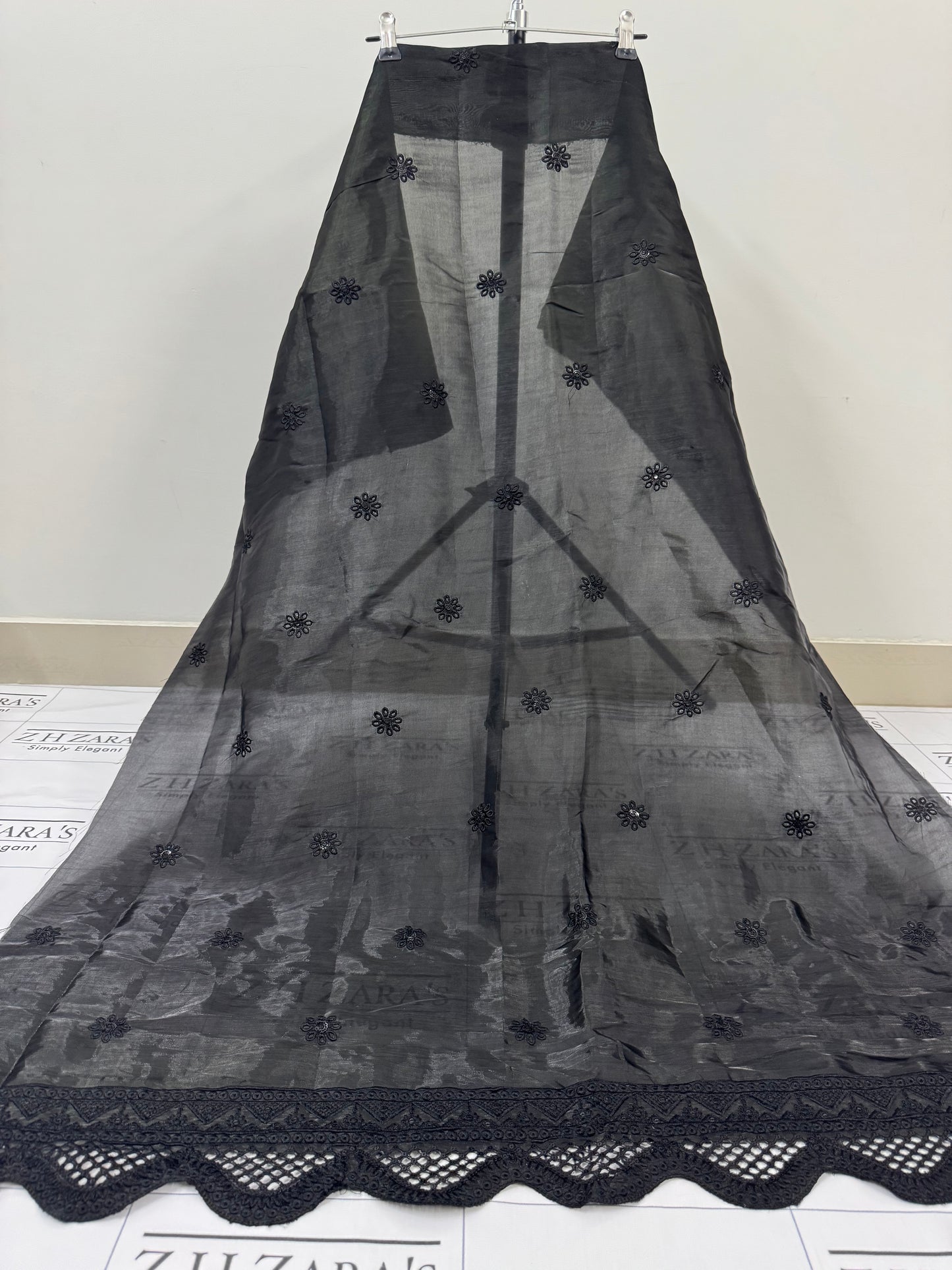Metallic Grey Laama Silk 2pc