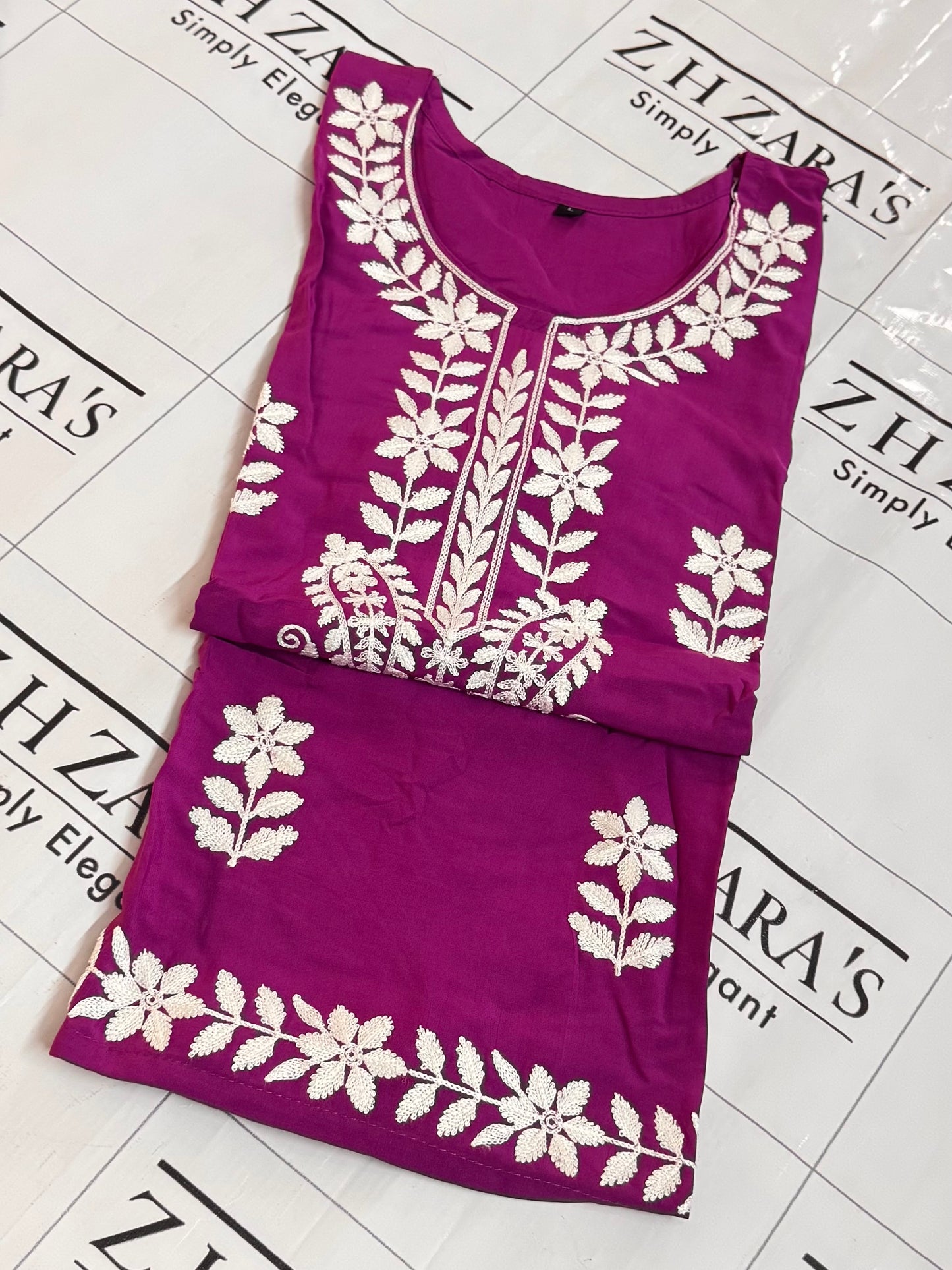 Magenta Anchor Kurti