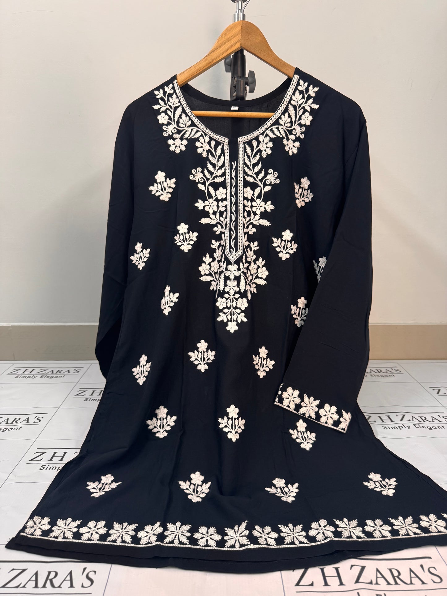 Black Anchor Kurti