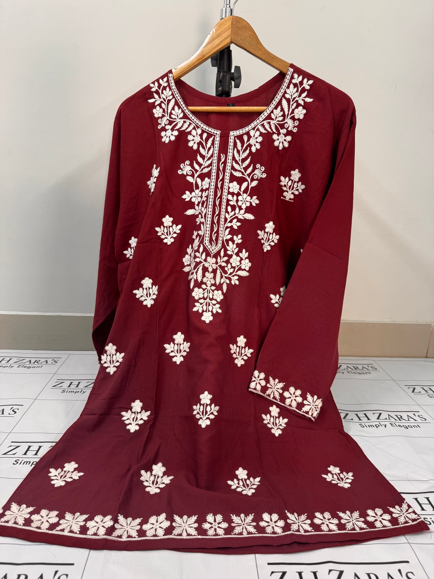 Maroon Anchor Kurti