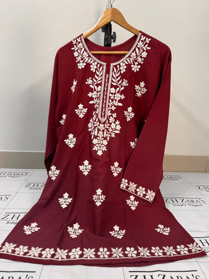 Maroon Anchor Kurti