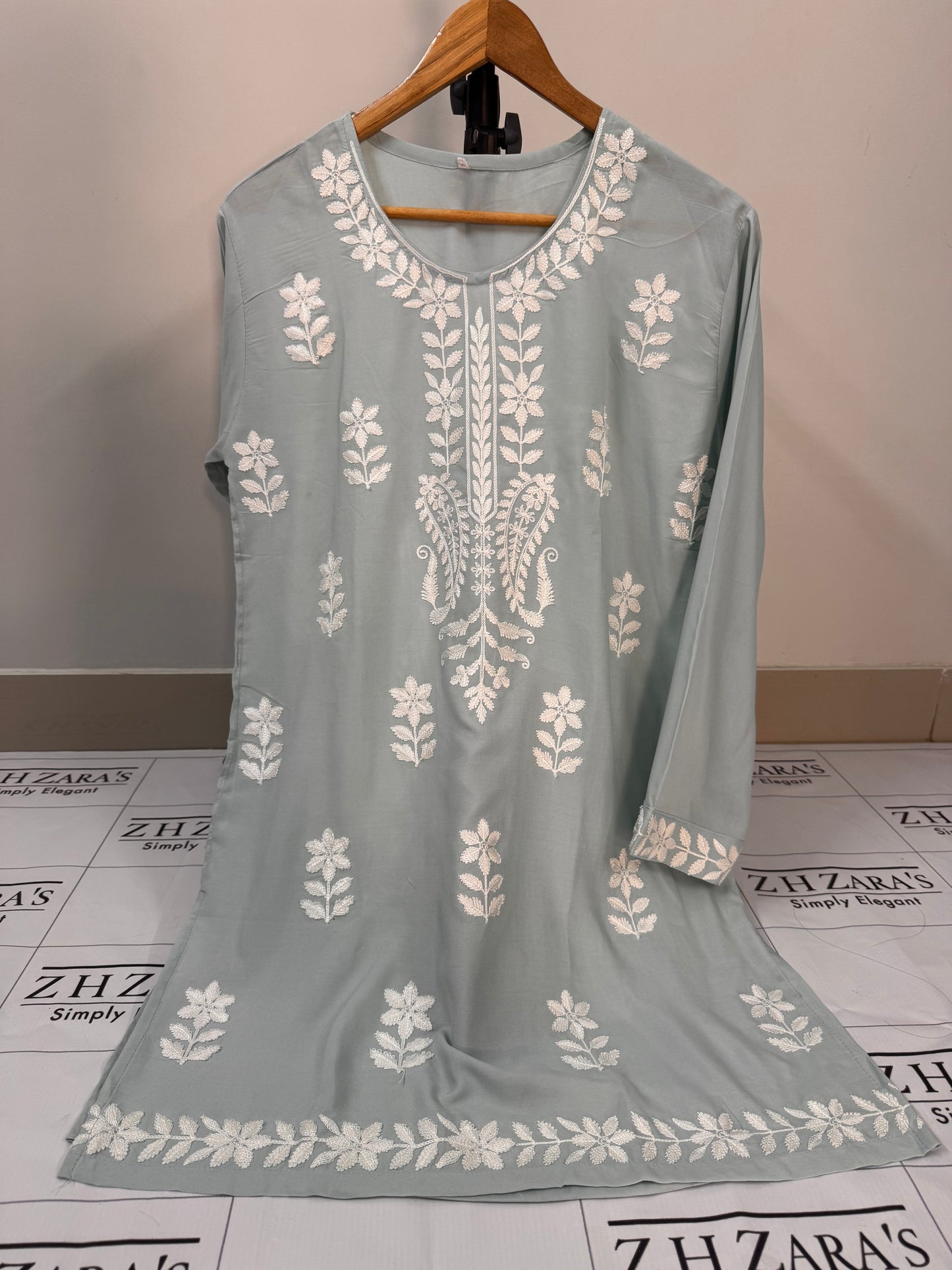 Powder Blue Anchor Kurti