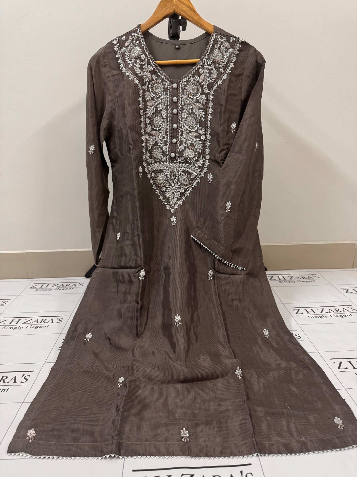 Mouse Grey Round Neck 2pc