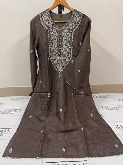 Mouse Grey Round Neck 2pc