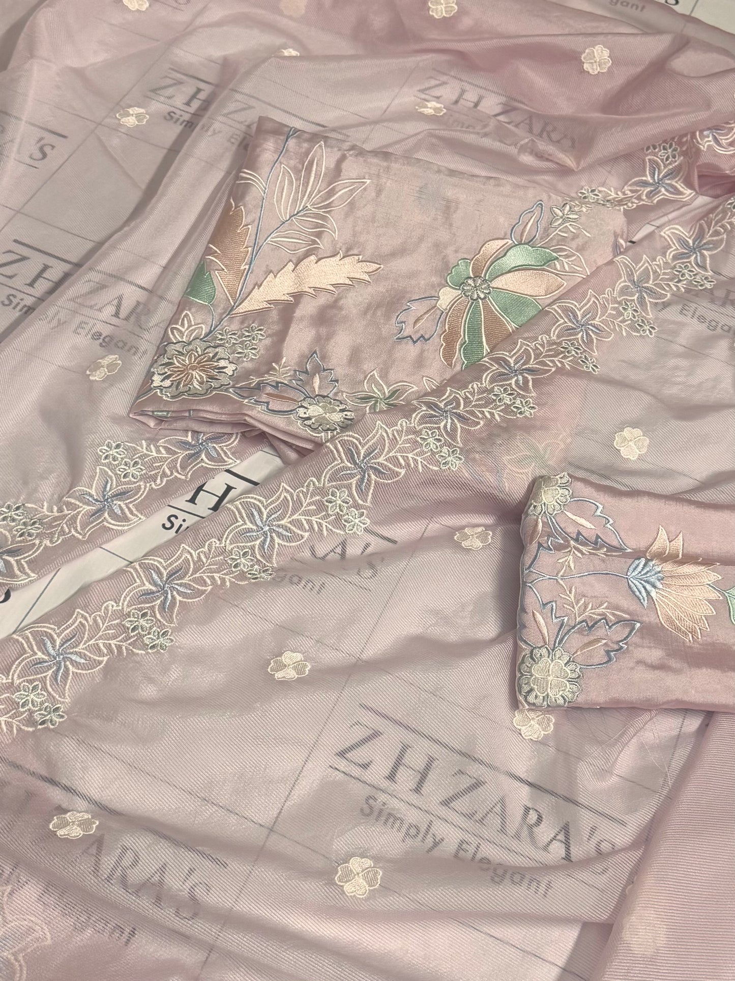 Soft Pink Kaftan 2pc