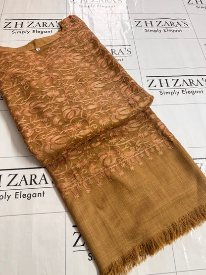 Camel Coffee Pashmina Kaftan Shirt