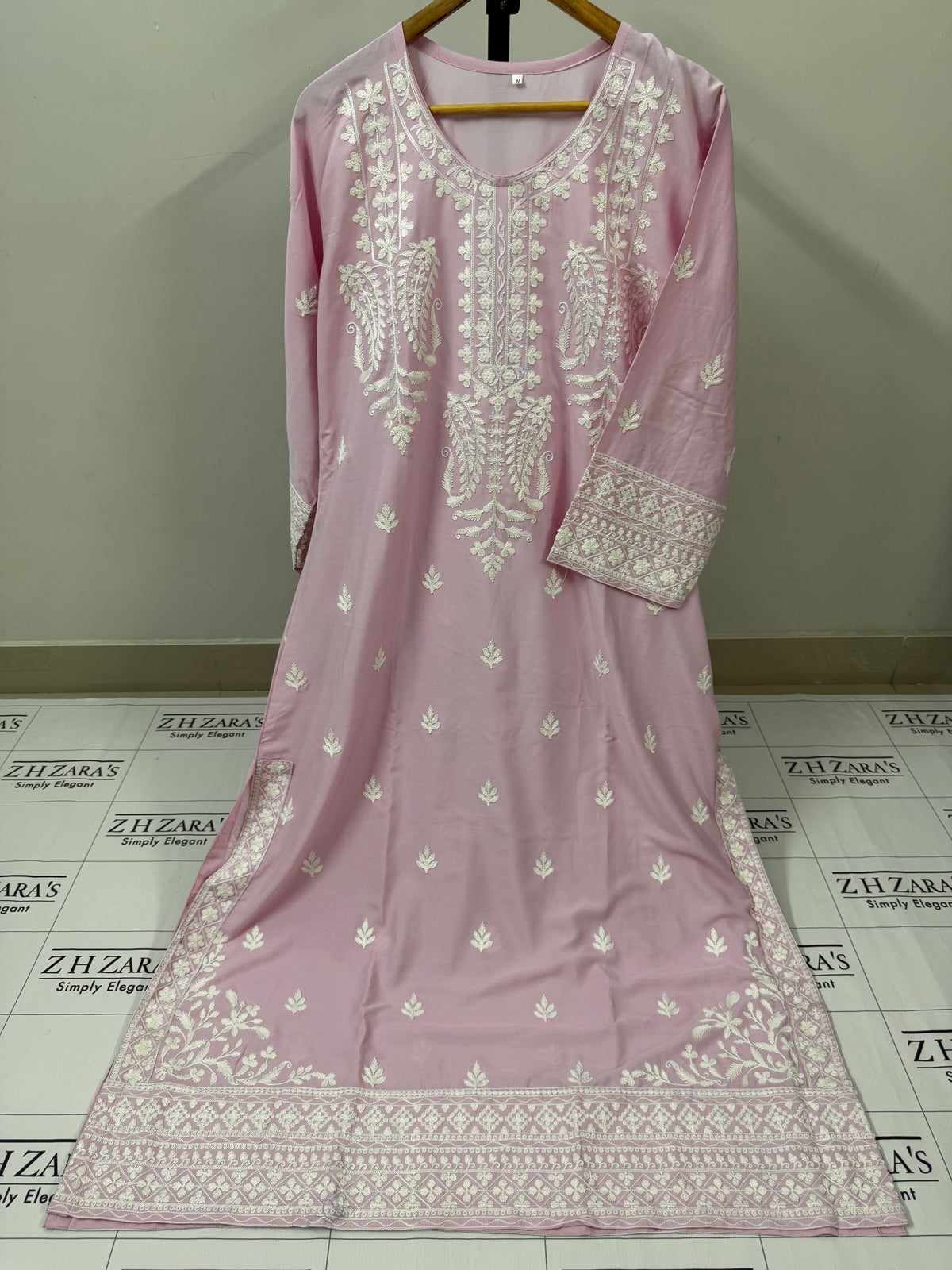 Soft Pink Anchor Kaftan 2pc