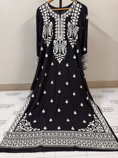 Black Anchor Kaftan 2pc