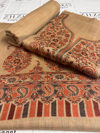 Gala Jaal Coffee Pashmina 3pc