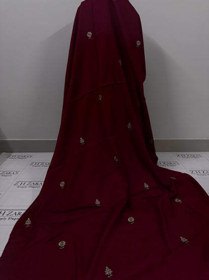 Ruby  Maroon Shahi Pashmina 3pc