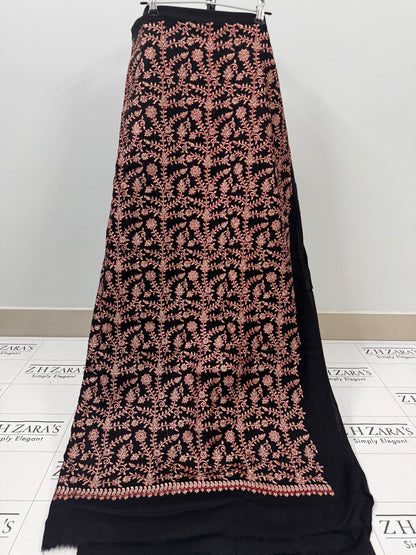 Black Shahi Pashmina 3pc