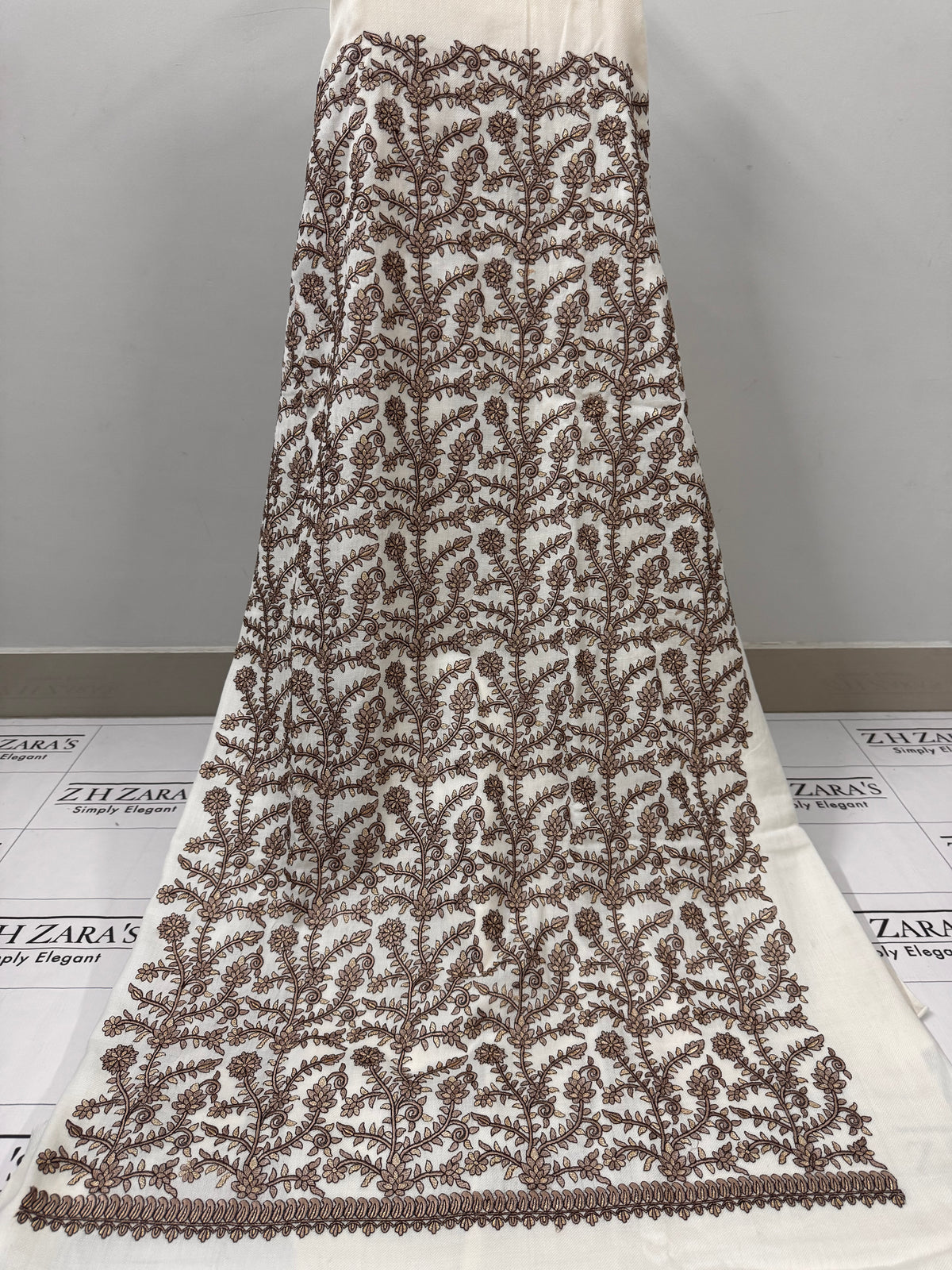 Ivory Shahi Pashmina 3pc