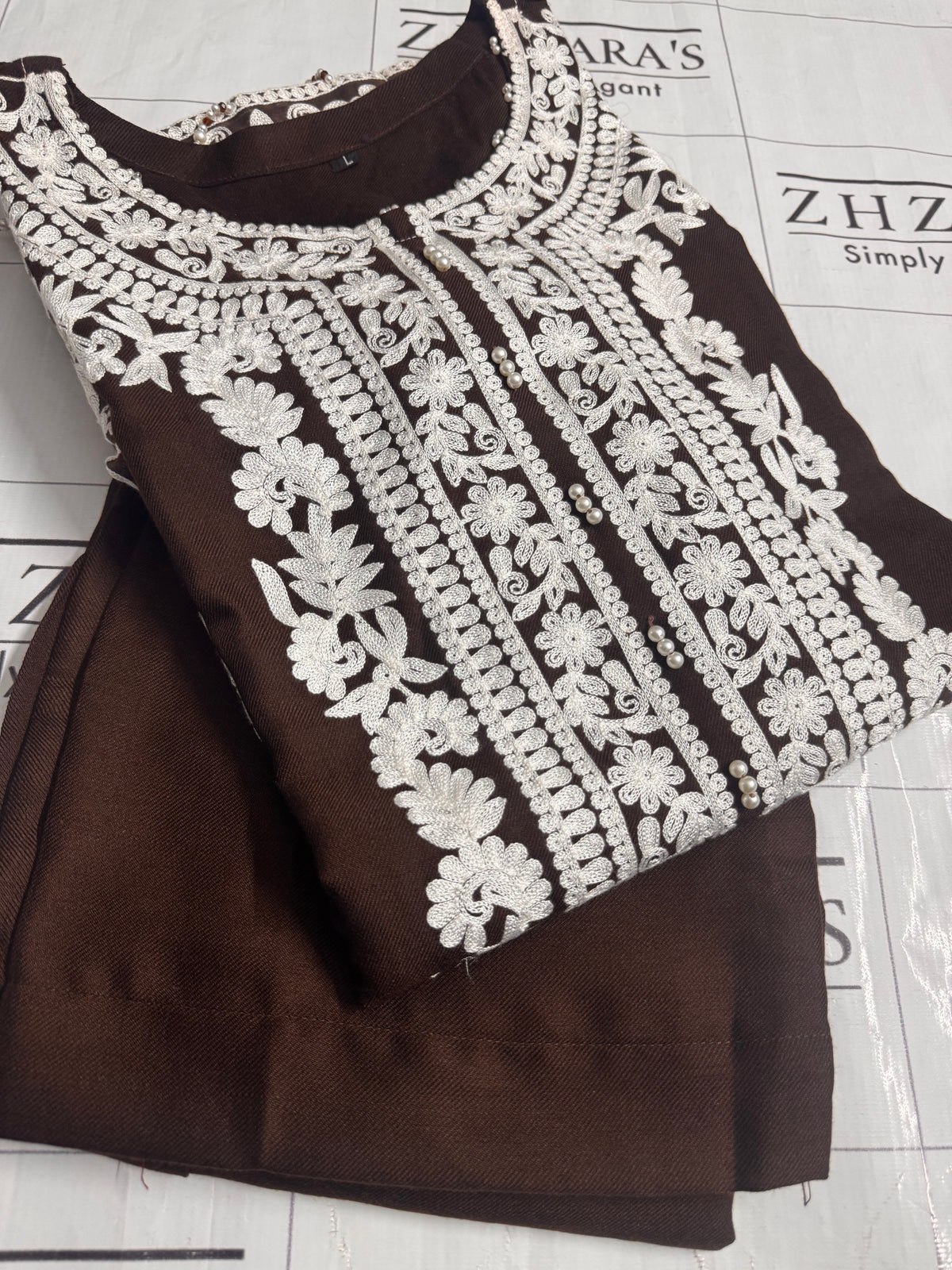 Brown Roshi Kaftan 2pc
