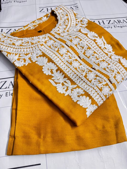 Mustard Roshi Kaftan 2pc