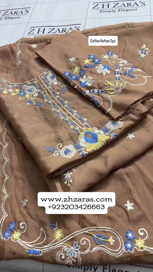 Coffee Kaftan 2pc