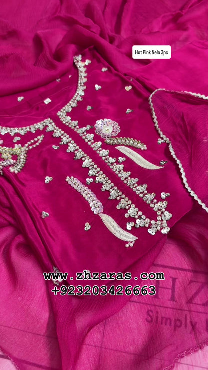 Hot Pink Nelo 3pc