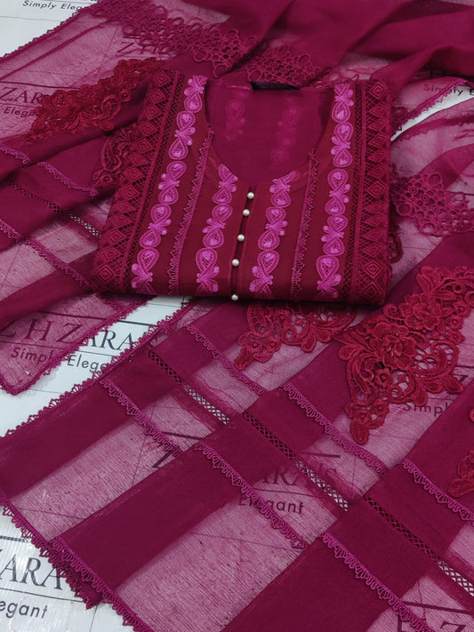 Hot Pink Zoha 2pc