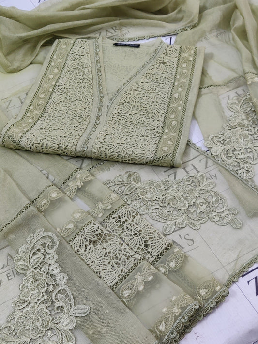 Olive Mint Green Sapphire 2pc