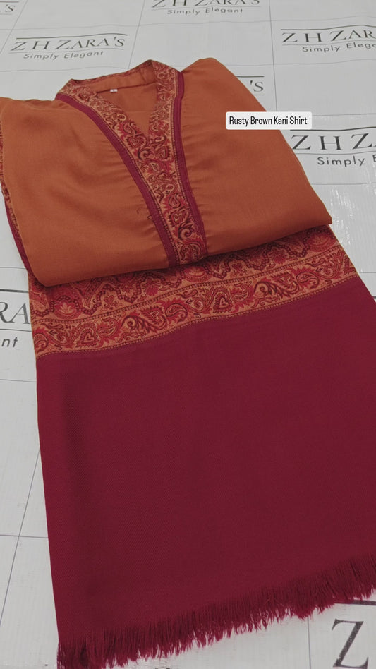 Rusty Brown Kani Shirt Stitched