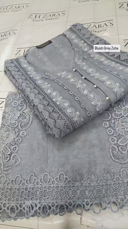 Bluish Gray Zoha 2pc
