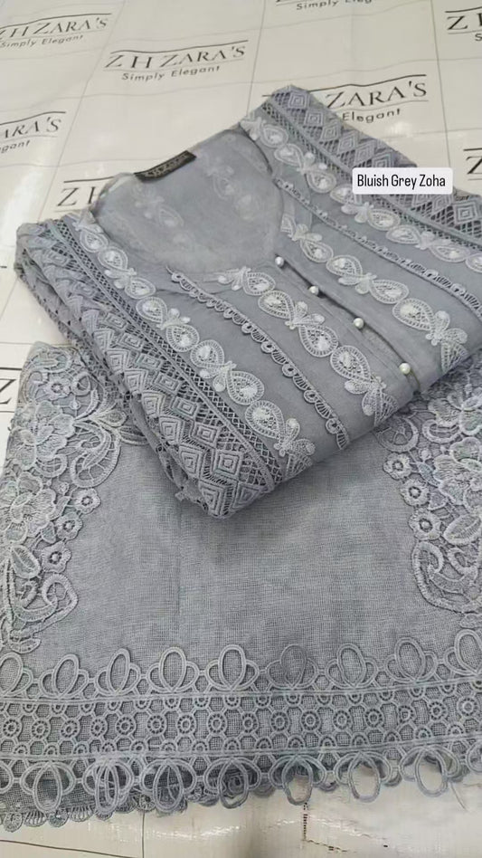 Bluish Gray Zoha 2pc