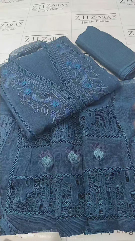 Peacock Blue Shaahi 3pc