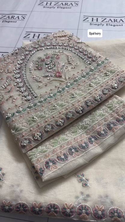 Opal Ivory Hand Embellished