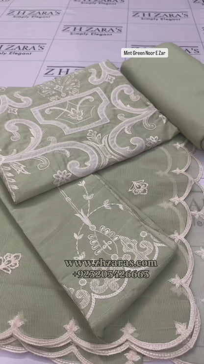 Mint Green Noor E Zar 3pc