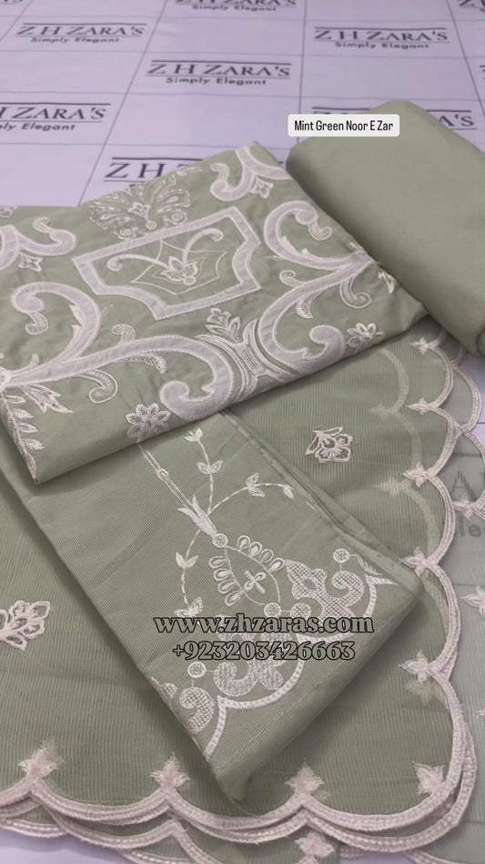 Mint Green Noor E Zar 3pc