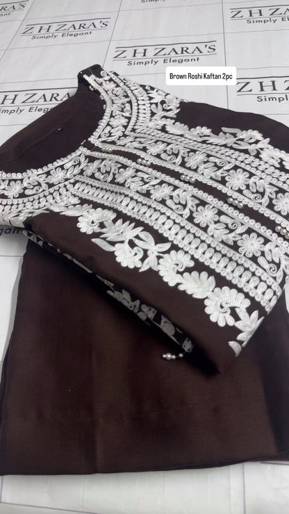 Brown Roshi Kaftan 2pc