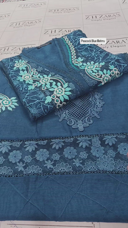 Peacock Blue Mehru 2pc