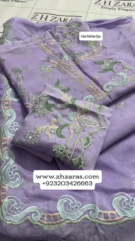 Lilac Purple Kaftan 2pc