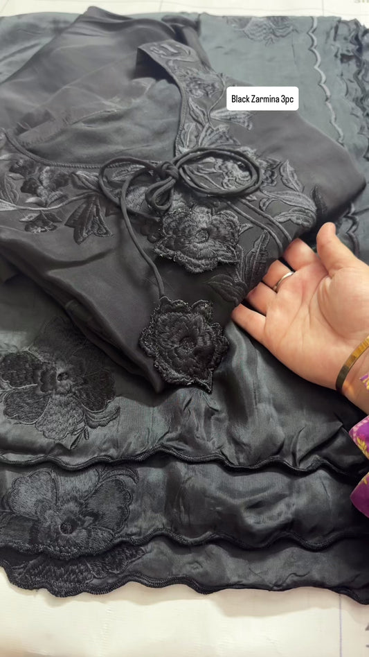 Black Zarmina 3pc