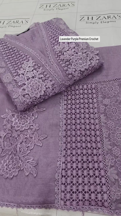 Lavender Purple Premium Crochet 2pc