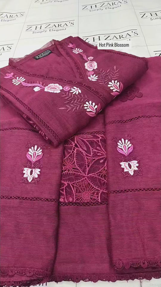 Hot Pink Blossom 2pc