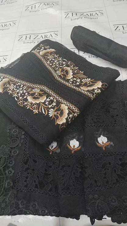 Black Shaahi 3pc