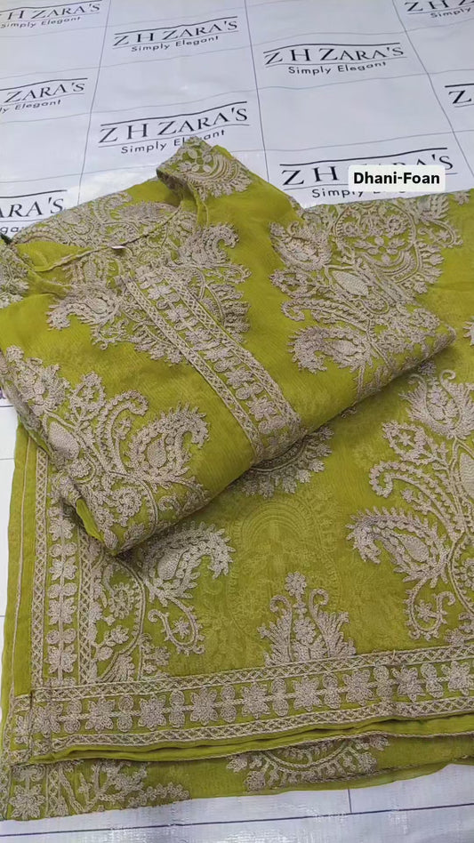 Dhani Foan Stitched 2pc