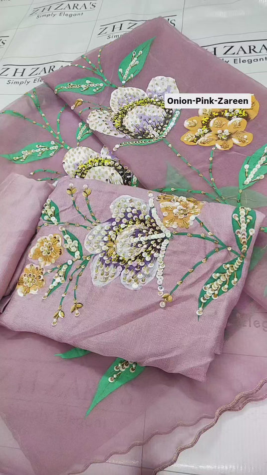 Onion Pink Zareen 3pc