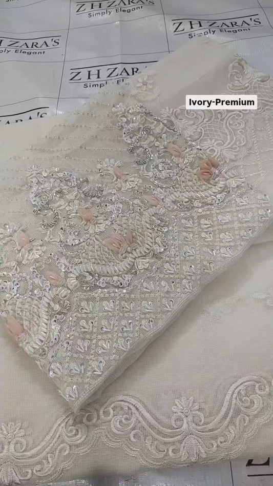 Premium Ivory Hand Embellished