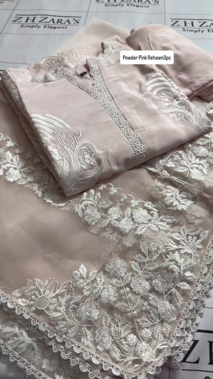Powder Pink Rehaam 3pc