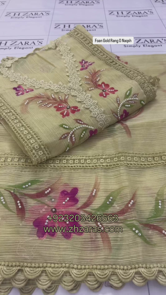 Foan Gold Rang O Naqsh 2pc