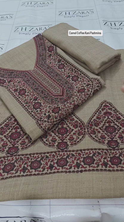 Coffee Gala Kani Pashmina 3pc