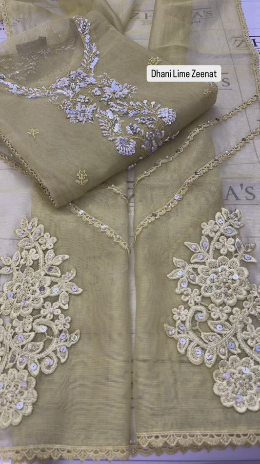 Dhani Lime Zeenat 2pc