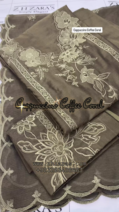 Cappuccino Coffee Coral 3pc