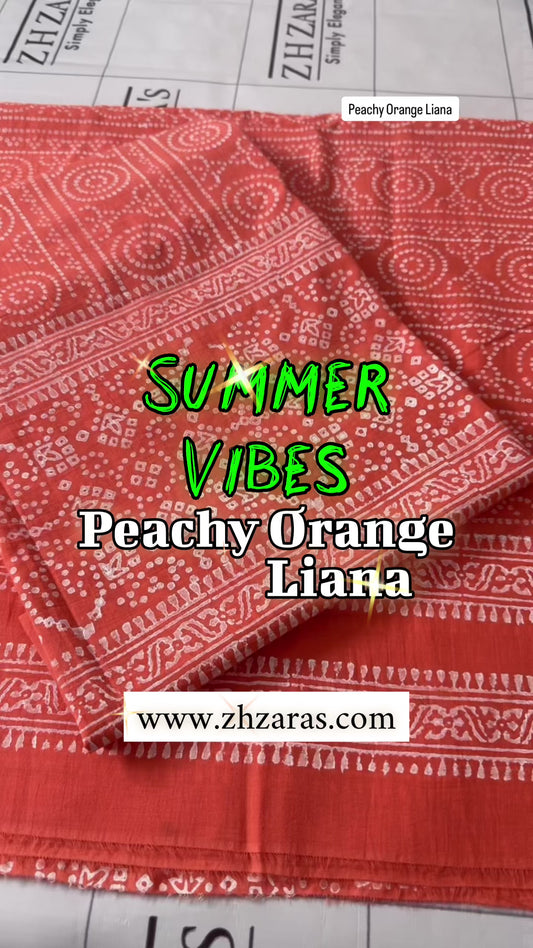 Peachy Orange Liana 2pc